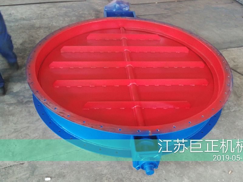 圓形擋板門（直徑150cm），順利完工